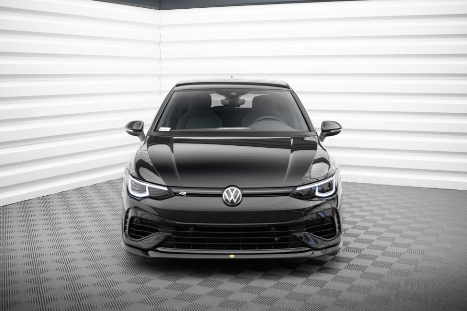Motorkap Spoiler passend voor Volkswagen Golf 8 alle Maxton Glans Zwart