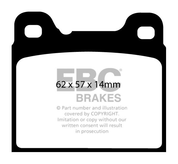 EBC Brakes OPEL Senator 3.0 78-85 Remblokken achterzijde