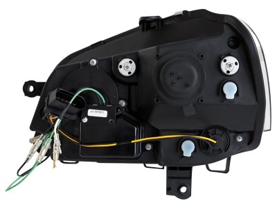 Koplampen passend voor VW Polo 9N3 05-09 DRL look Devil Eyes Chroom