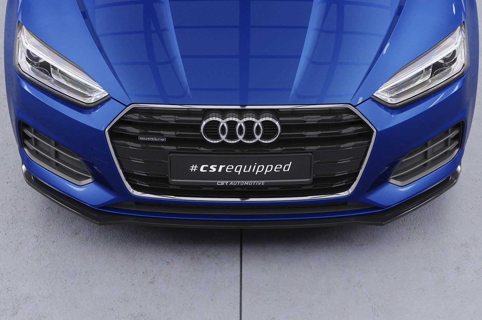 Voorspoiler passend voor Audi A5 (F5) Glans Zwart – CSR Automotive 