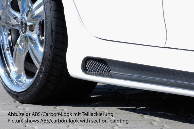 Zijskirts passend voor VW Golf V gti alle 5 deurs modellen Rieger met