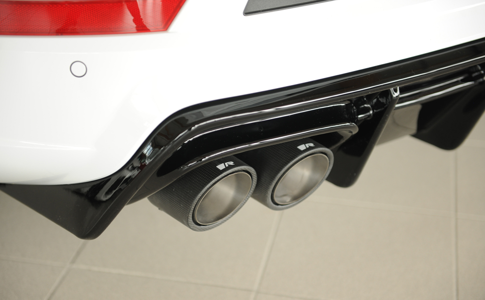 Diffuser passend voor Seat Ateca 5FP Cupra Rieger Glans Zwart