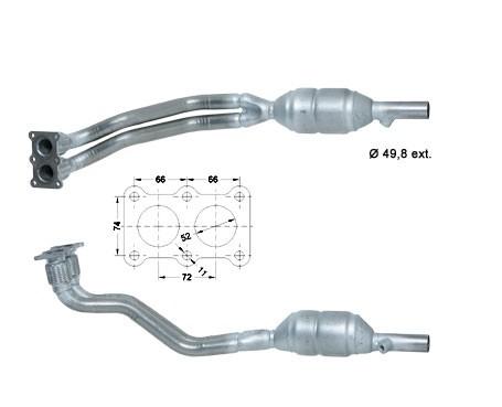 VW NEW BEETLE 1.6i 16V 1595 cc 75 Kw / 102 cv BFS Magnaflow CAT