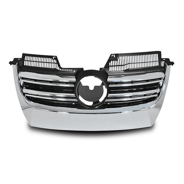 Grill passend voor VW Golf V R Look Zwart/Chroom