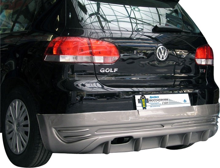 Achterbumper Diffuser passend voor VW Golf VI 10/08-