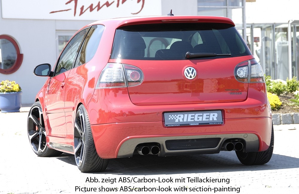 Diffuser passend voor VW Golf V GT/GTI Rieger Carbon Look