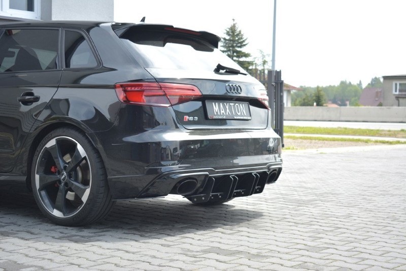 Achterkant Diffuser passend voor Audi RS3 8V FL Sportback Maxton V.2