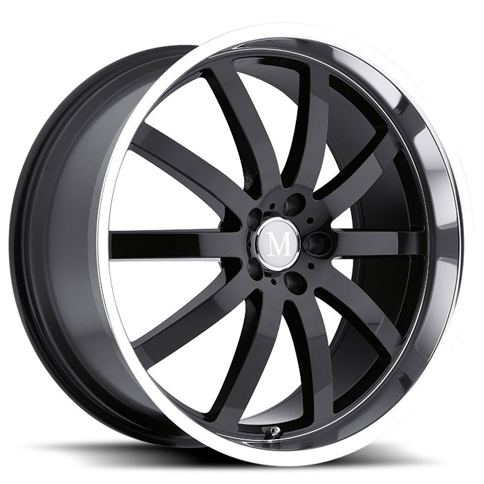 Velgen Mandrus Wilhelm 20x8,5 5x112 ET43 Glanzend Zwart + Machin