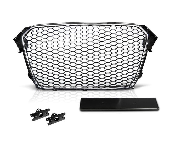 Grill passend voor Audi A4 B8 Facelift (2012-2015) RS Design Embleemloos