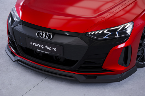 Voorspoiler passend voor Audi e-tron GT CSR Glans Zwart