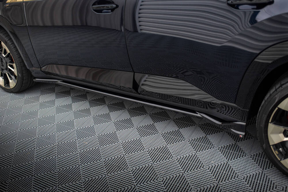 Zijskirts passend voor BMW XM G09 Maxton Glans Zwart