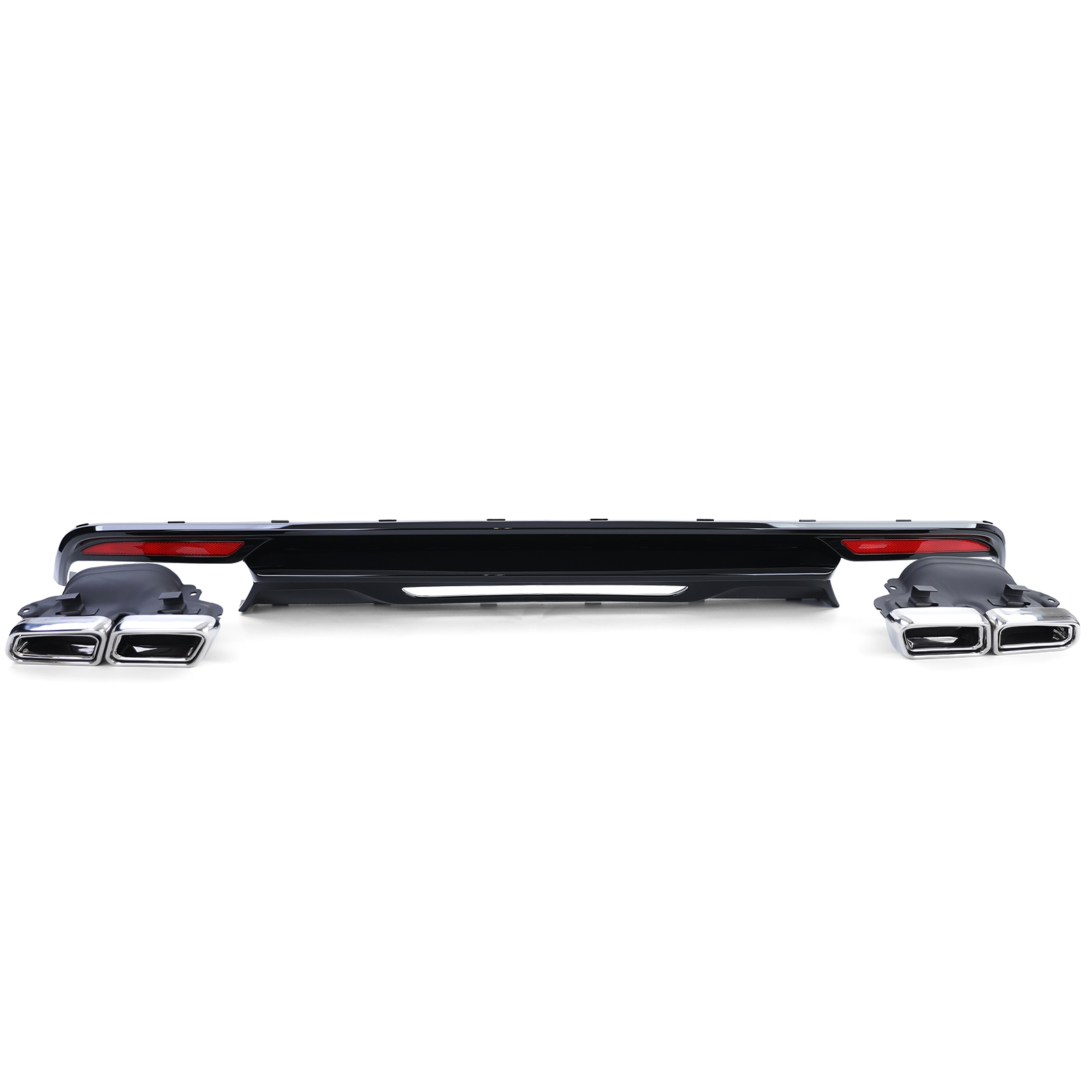 Diffuser passend voor Mercedes S-Klasse W222 AMG Look Diffuser Glans Zwart
