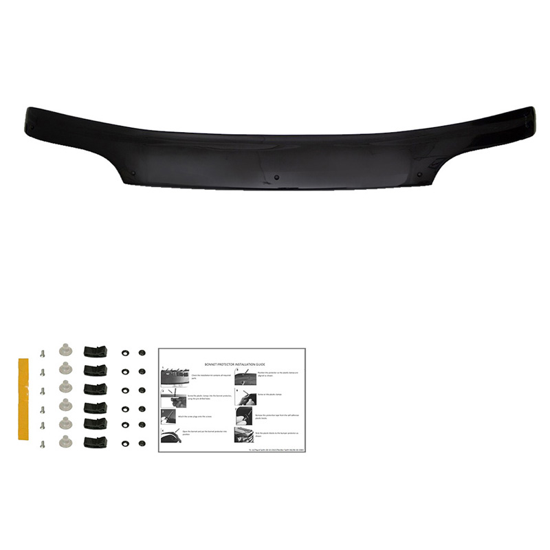 Motorkapbeschermer (steenslagcover)  Ford Transit MK5 1993-2002 - Glanzend zwart