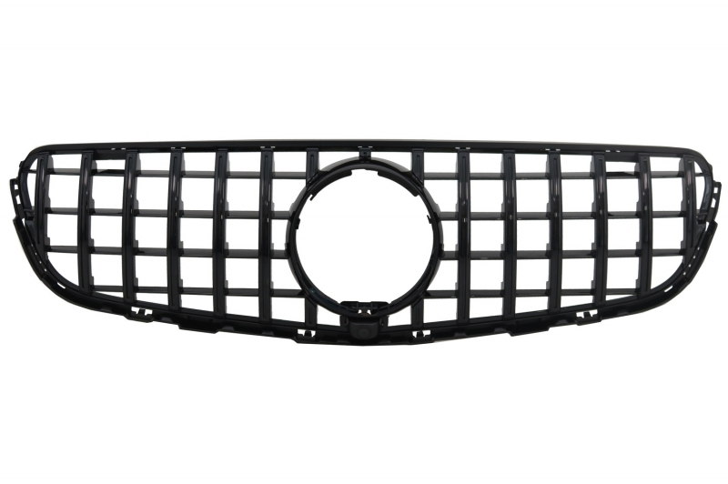 Grill passend voor Mercedes GLC X253 C253 (2015-2018) GT R Panamericana Look Zwart