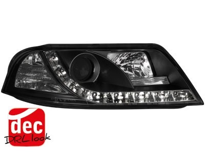 Koplampen passend voor VW Passat 3BG 00-04 Devil Eyes DRL look zwart