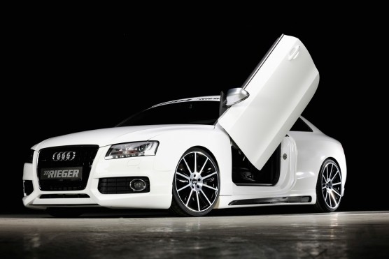 Zijskirts passend voor Audi A5 B8/B81 Rieger Carbon