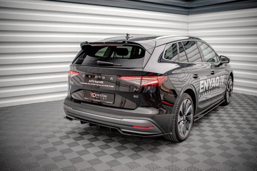 Spoiler passend voor Skoda Enyaq IV Maxton Glans Zwart