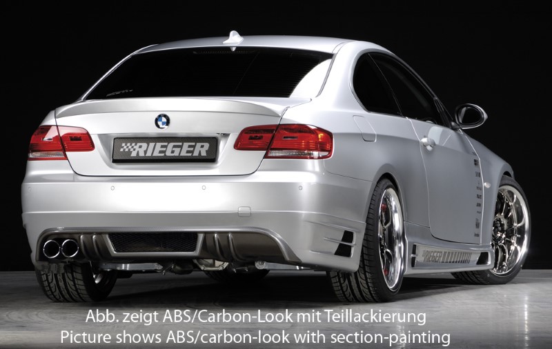 Achterbumper Diffuser passend voor BMW E92 alleen 335i duplex Coupe Rieger