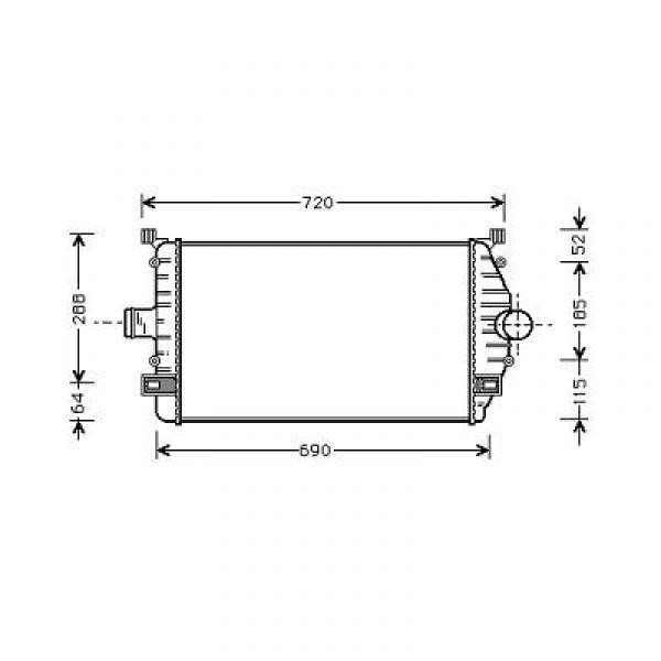 Intercooler LAGUNA 94-01 ALLEEN 1.9D