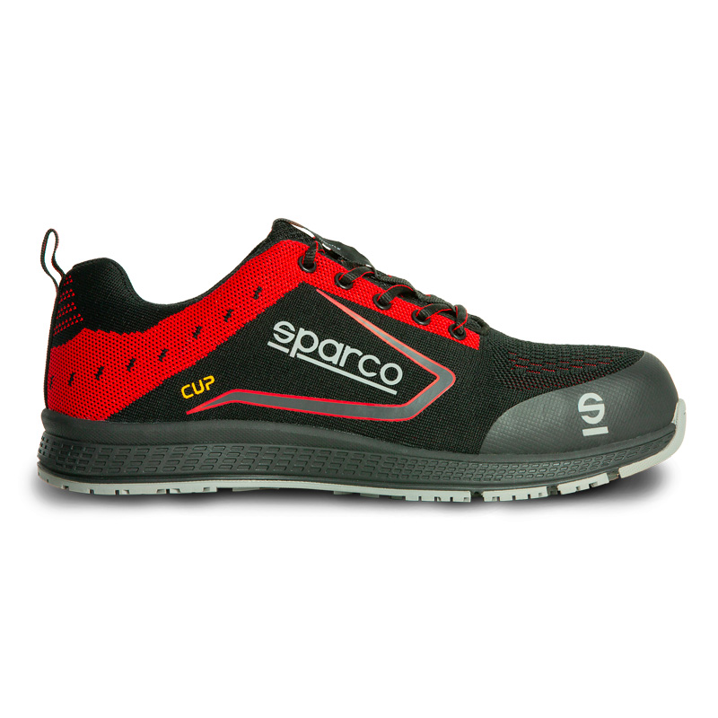 Sparco Lichtgewicht Werkschoenen Cup S1P Albert Zwart/Rood Maat 39