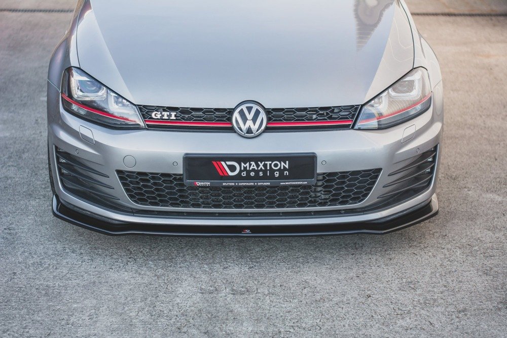 Voorspoiler passend voor VW Golf 7 GTI Glans Zwart