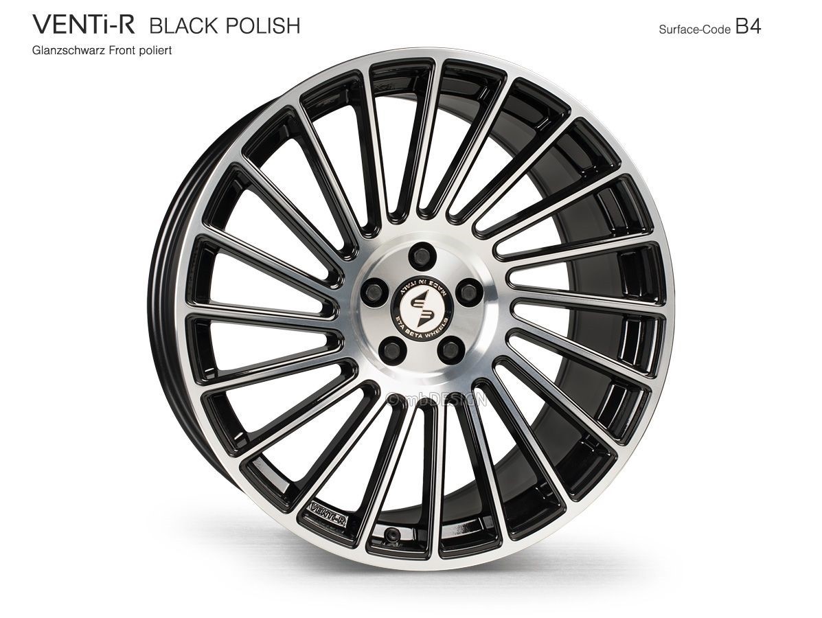 EtaBeta VENTi-R 8,5x19 5x112 ET25 Black Matt Polish