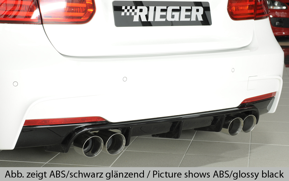 Achter Diffuser passend voor BMW 3 serie F30/F31 2012-... ongespoten Rieger