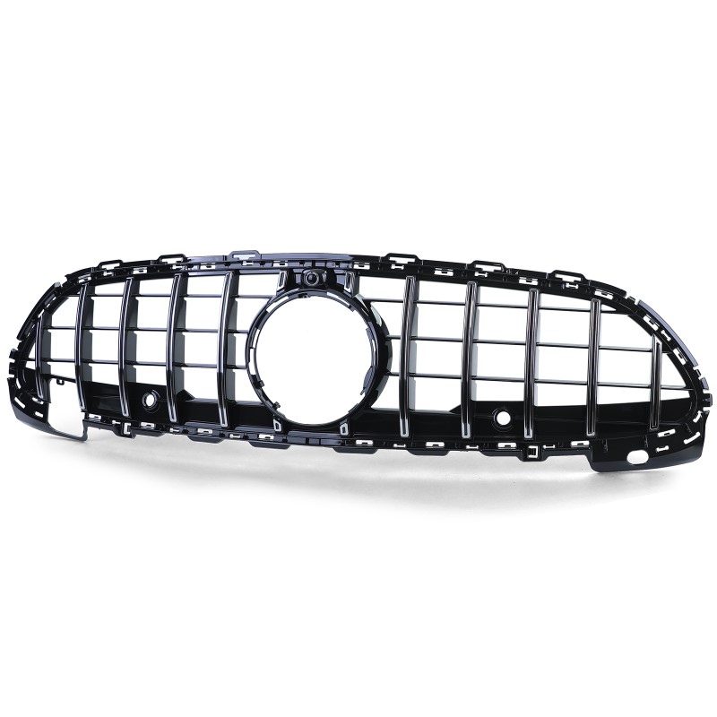 Grill passend voor Mercedes C-Class W206 (21-..) GT Look Chroom Zwart