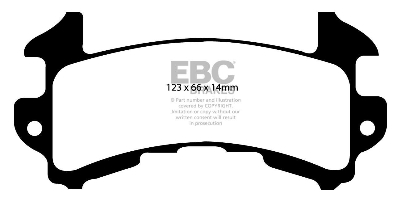 EBC Brakes CHEVROLET Camaro 5.0 82-92 Remblokken voorzijde redst