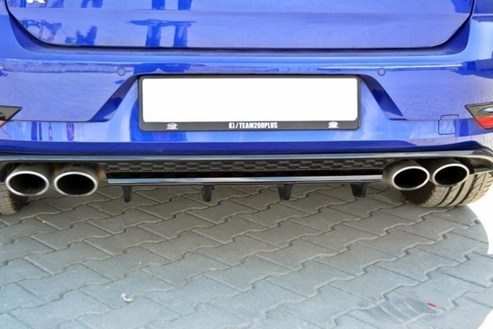 Diffuser passend voor VW Golf 7 R Glans Zwart