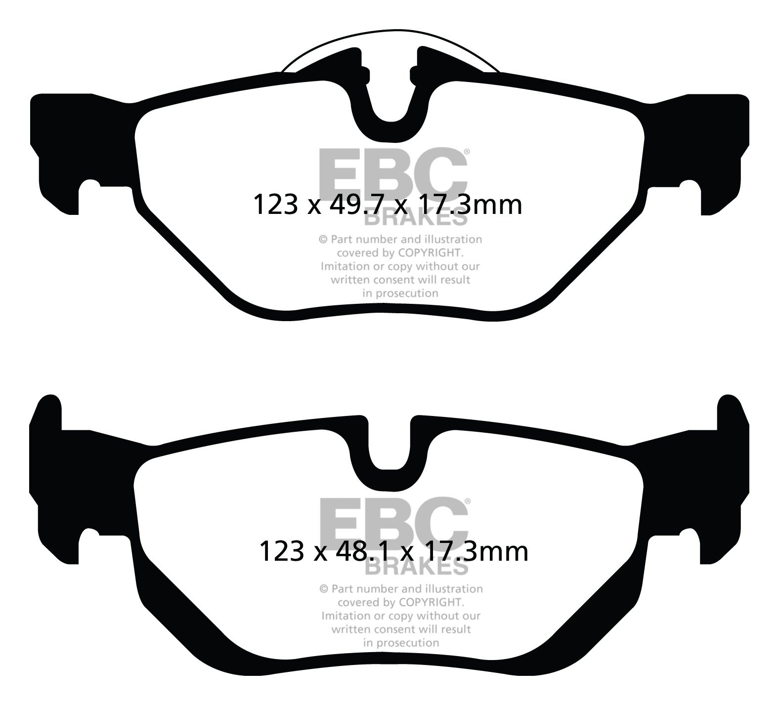 EBC Brakes BMW 120 Cabrio 2.0 (E88) 2010-2011 Remblokken achterz