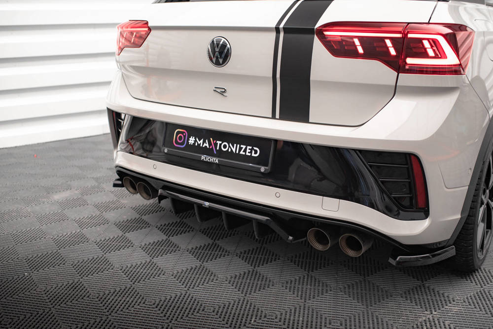 Diffuser passend voor Volkswagen T-Roc R FL Maxton Glans Zwart