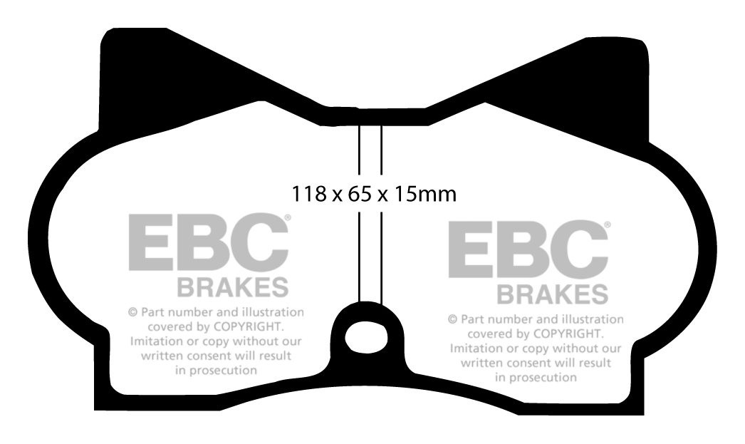 EBC Brakes MASERATI Kyalami 4.9 76-83 Remblokken voorzijde
