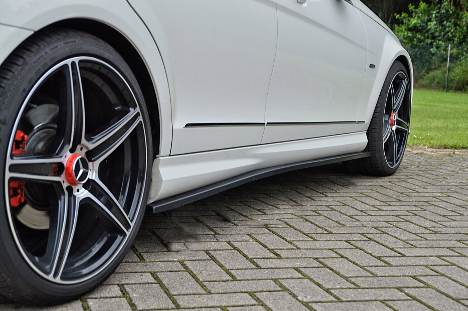 Zijskirts passend voor Mercedes C W204 S204 AMG-Line, Limousine + T-model