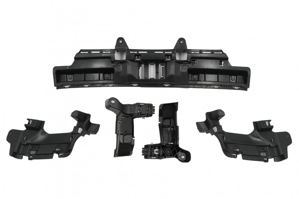 Diffuser passend voor Mercedes GLC X253 (2020-..) Facelift GLC63 incl. Uitlaat Stukken zwart
