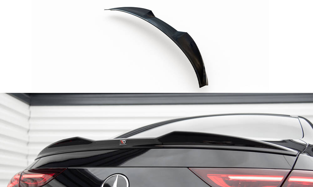 Spoiler passend voor Mercedes Benz CLA Coupe C118 Maxton Glans Zwart