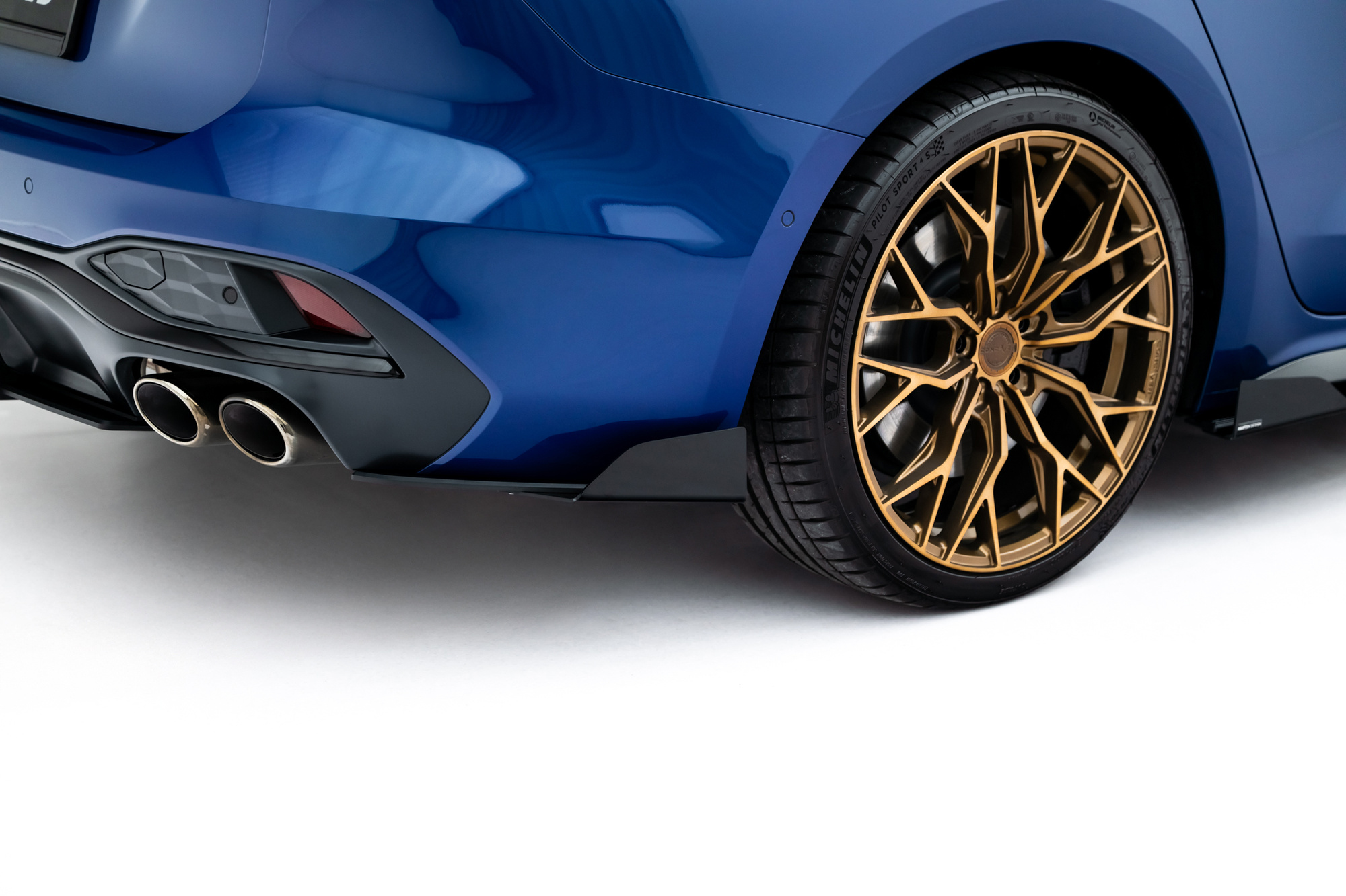 Street Pro Rear Side Splitters + Flaps Audi S5 Sedan / Avant B10