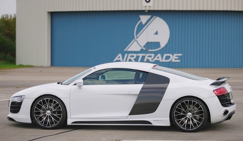Zijskirts passend voor Audi R8 Rieger Carbon Fiber