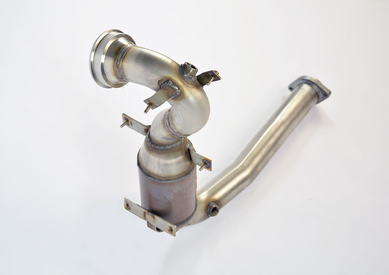 695 ABARTH 1.4T "Biposto" (190 Hp) 2014 Turbo downpipe kit + Metallic catalytic converter (Manual ge