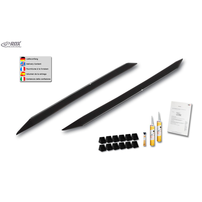 Sideskirts 'Slim'  Peugeot 308 HB (Typ L) 2017- (ABS zwart glanzend)