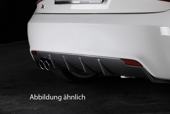 Rieger Achterbumper Diffuser passend voor Audi A1 8X 2010- Carbon