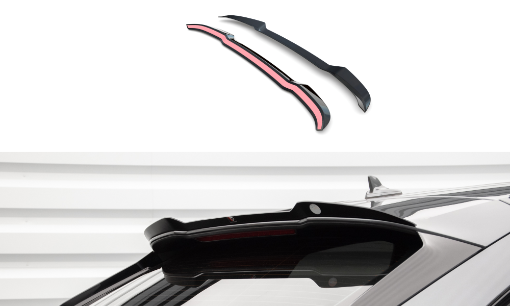 Spoiler passend voor Audi Q5 S-Line & SQ5 Sportback Facelift 2020 - Maxton Glans Zwart