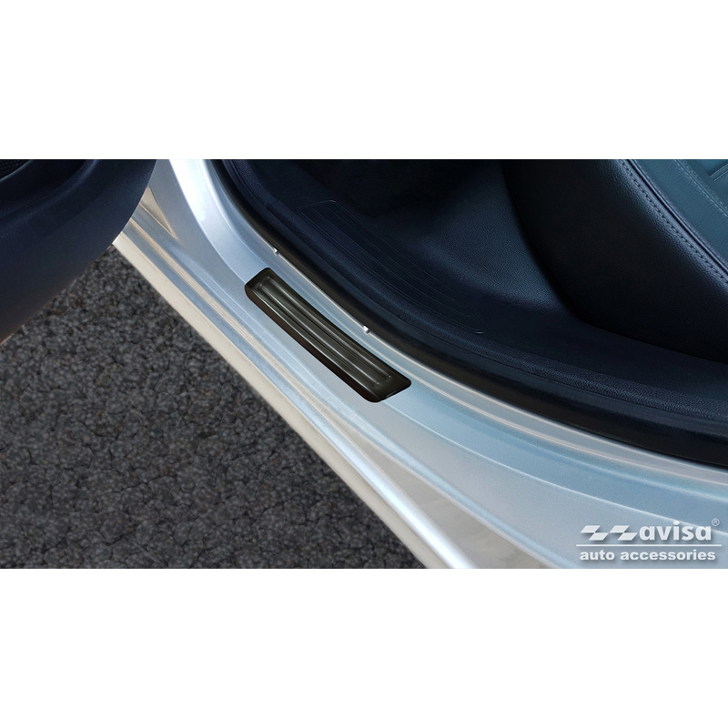 Zwart RVS Instaplijsten  Peugeot 508 Sedan & SW 2011-2014 & FL 2014-2018 - 'Special Edition' - 4-delig