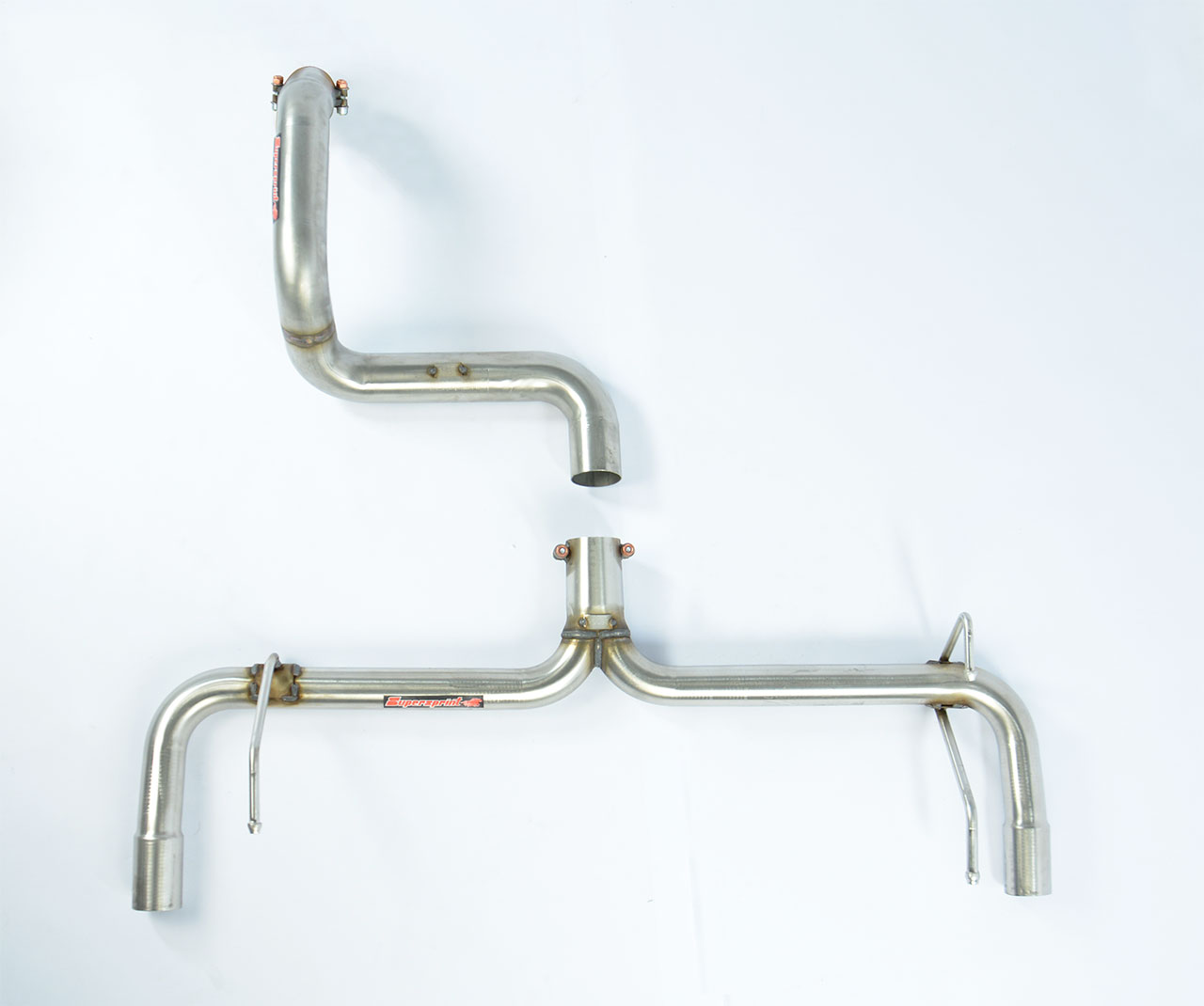 Rear pipe kit Right - Left (Muffler delete) for Performance sport exhaust for 500 ABARTH 1.4T Assett