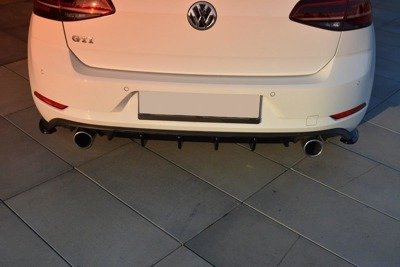 Diffuser passend voor VW Golf 7.5 GTI Facelift Glans Zwart