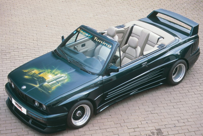 Voorbumper passend voor BMW E30 Breedversie ll Polyester Rieger