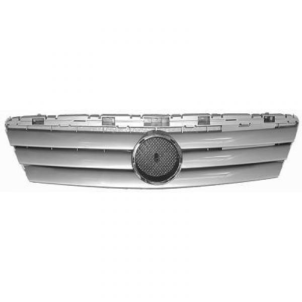 Grill passend voor Mercedes W168 97-04 ZILVERKLEUR