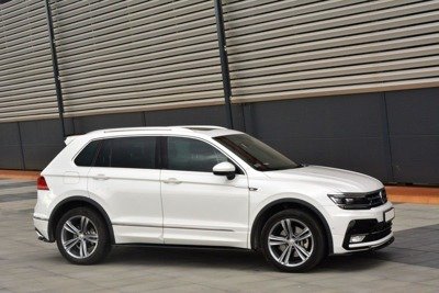 Zijskirts passend voor VW Tiguan 2 R-Line Glans Zwart