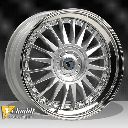 Schmidt CC Line Velgen (Rad-Inox) 3dlg zilver 11,5 - 12x20
