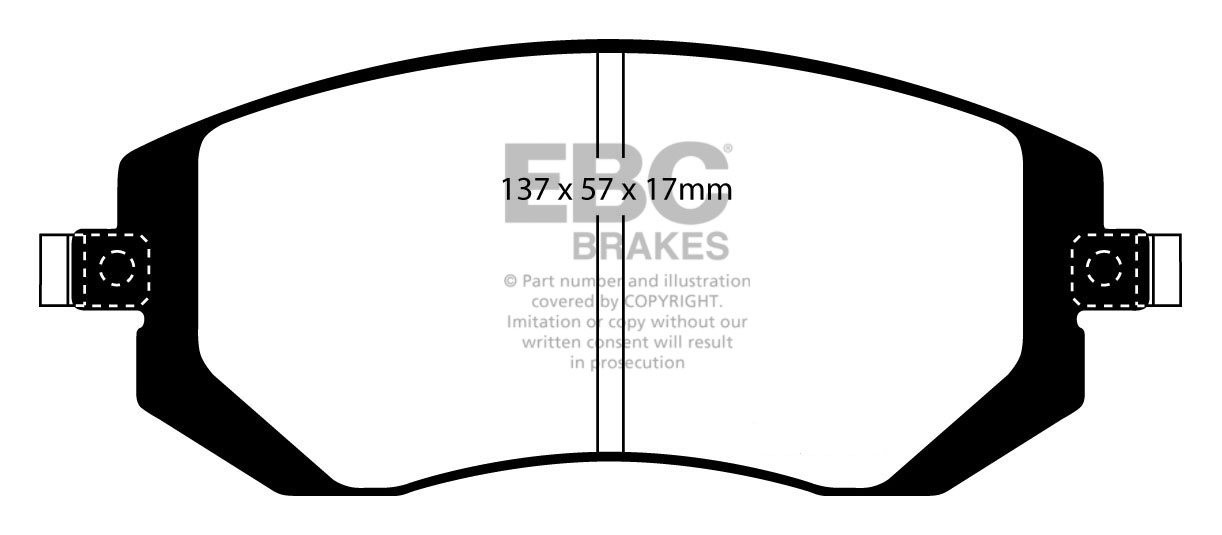 EBC Brakes SUBARU Outback 2.0 TD 2008-.. Remblokken voorzijde